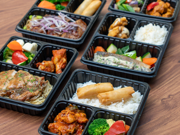 Black pepper chicken bento
