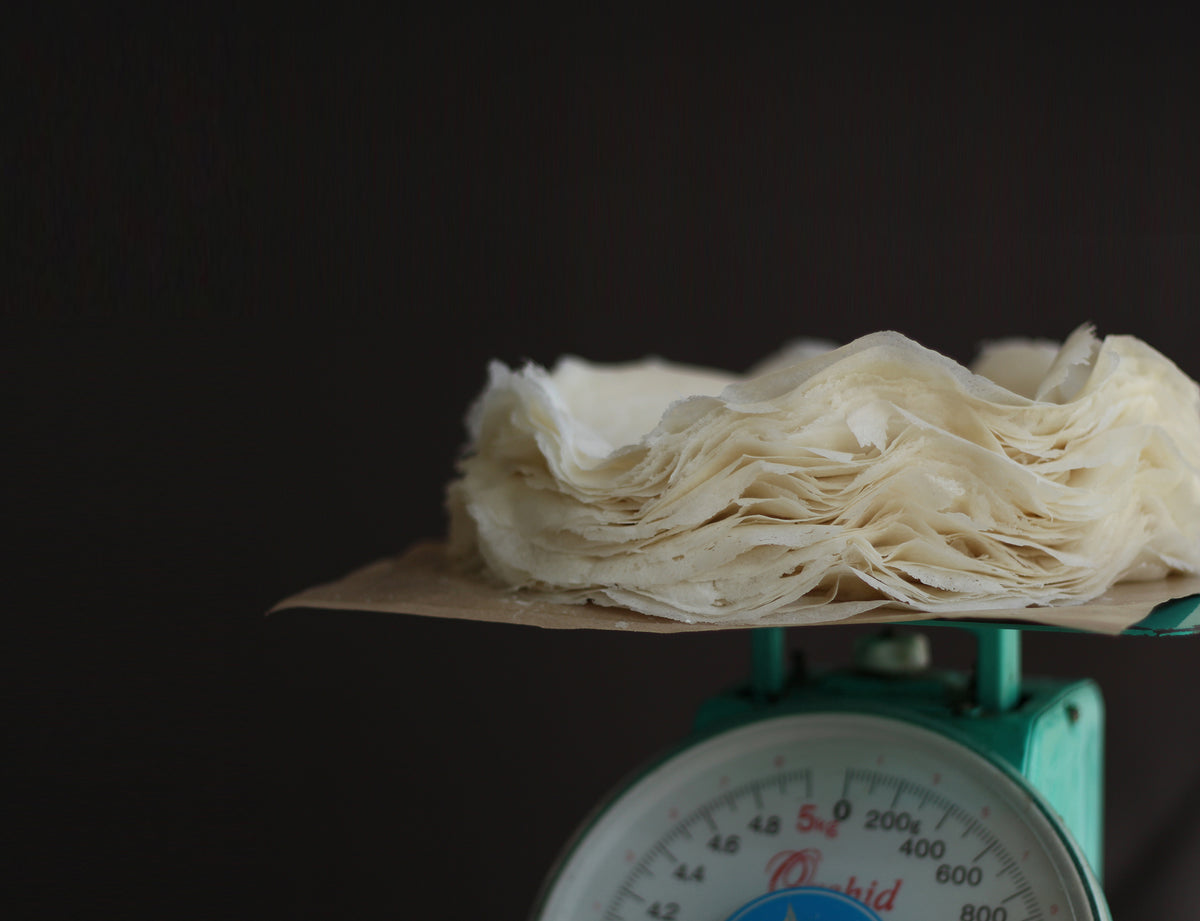 Rubbed by hand, not pressed by machine